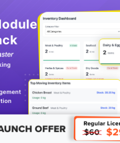Inventory Module for Tabletrack