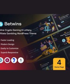 Betwins – Online Crypto Gaming & Lottery Giveaways Affiliate WordPress Theme