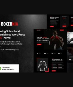 Boxernia – Boxing School & Martial Arts Gutenverse FSE WordPress Theme