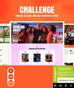 Challenge - Bowling, Billiard & Mini-Golf WordPress Theme