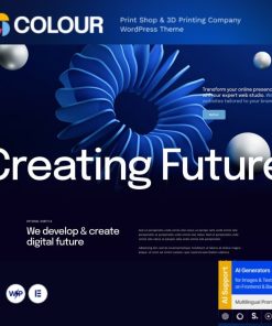 Colour – Print Shop & 3D Printing Company WordPress Theme