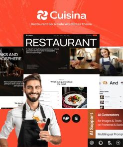 Cuisina – Restaurant Bar & Cafe WordPress Theme