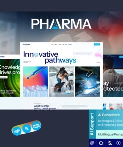 Pharma – Laboratory & Science Research WordPress Theme