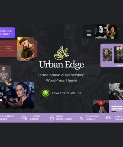 Urban Edge – Barbershop & Tattoo Studio WordPress Theme