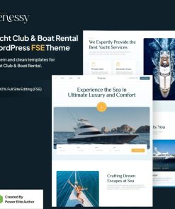 Venessy – Yacht Club & Boat Rental Gutenverse FSE WordPress Theme