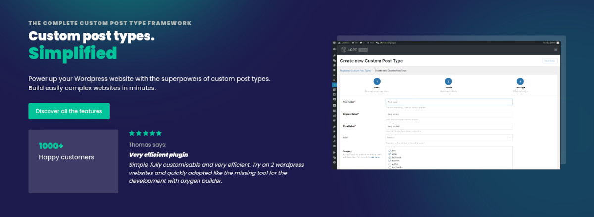 Advanced Custom Post Types