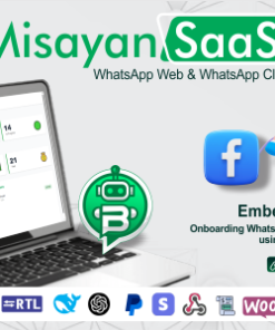 Misayan SaaS – Multi-Tenant WhatsApp: Chatbots, WooCommerce Integration & API Access