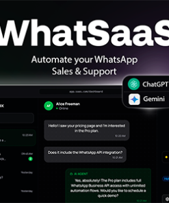 WhatSaaS — Multi-Tenant WhatsApp Sales & Support: Chatbots, Flow Builder & API Access
