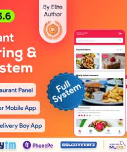 FoodBank Multi Restaurant - Food Delivery App | Restaurant App with Admin & Restaurant Panel