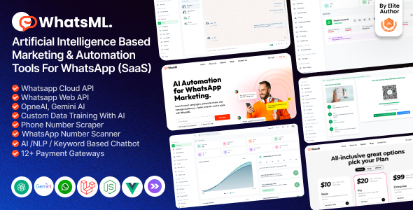 WhatsML β AI-Based Marketing & Chat Automation & Bulk Sender Tools for WhatsApp (SaaS)