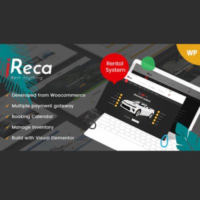 Ireca β Car Rental Boat, Bike, Vehicle, Calendar WordPress Theme