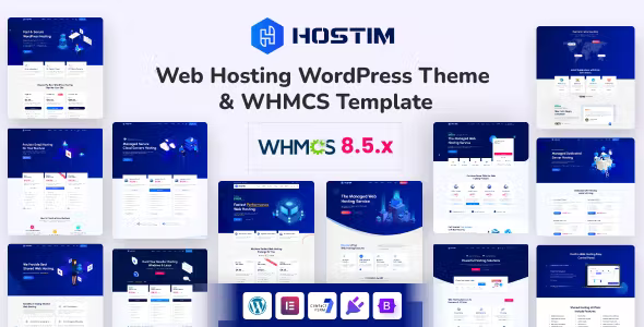 Hostim – Web Hosting WordPress Theme with WHMCS