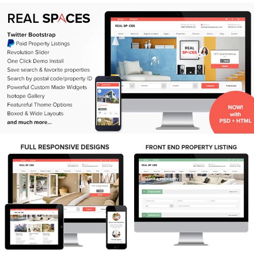 Real Spaces - WordPress Properties Directory Theme