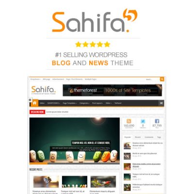 Sahifa β Responsive WordPress News / Magazine / Blog Theme