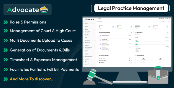 AdvocateGo SaaS - Legal Practice Management