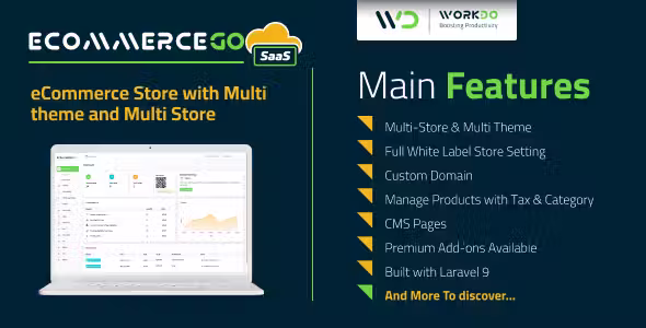 eCommerceGo SaaS - eCommerce Store with Multi Theme and Multi Store