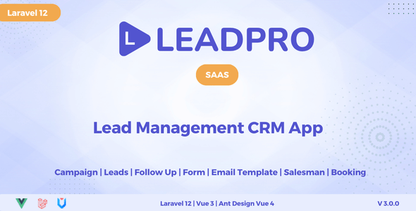 LeadPro - Lead Management CRM