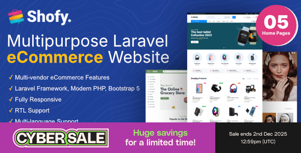 Shofy - eCommerce & Multivendor Marketplace Laravel Platform