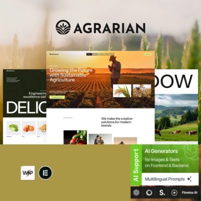 Agrarian β Agriculture Company & Organic Farm WordPress Theme