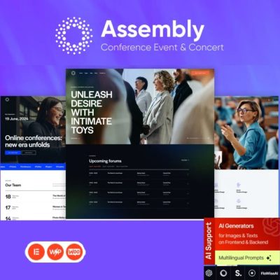 Assembly β Conference Event & Concert WordPress Theme