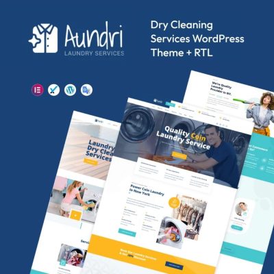 Aundri β Dry Cleaning Services WordPress Theme + RTL