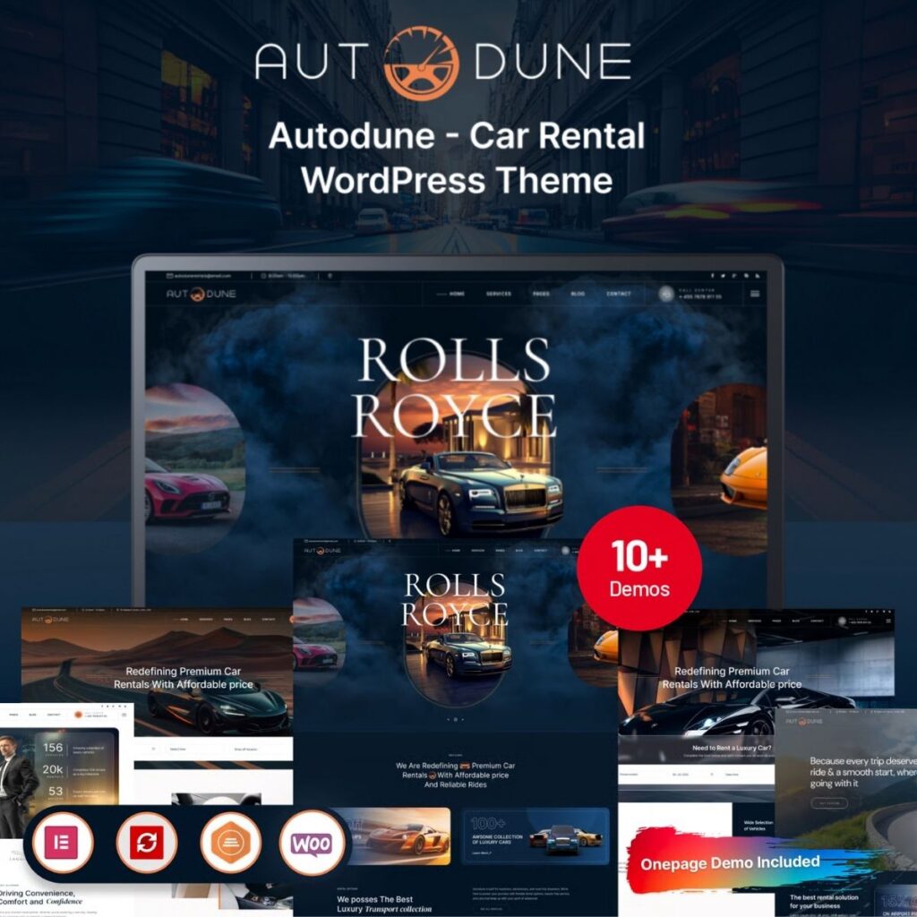 Autodune – Car Rental & Limousine WordPress Theme