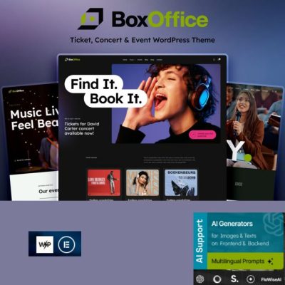 BoxOffice β Ticket, Concert & Event WordPress Theme