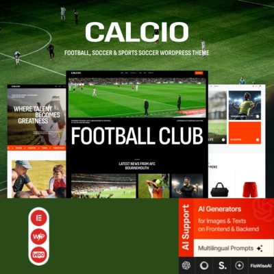 Calcio β Football & Soccer Elementor WordPress Theme