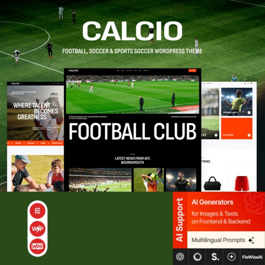 Calcio – Football & Soccer Elementor WordPress Theme