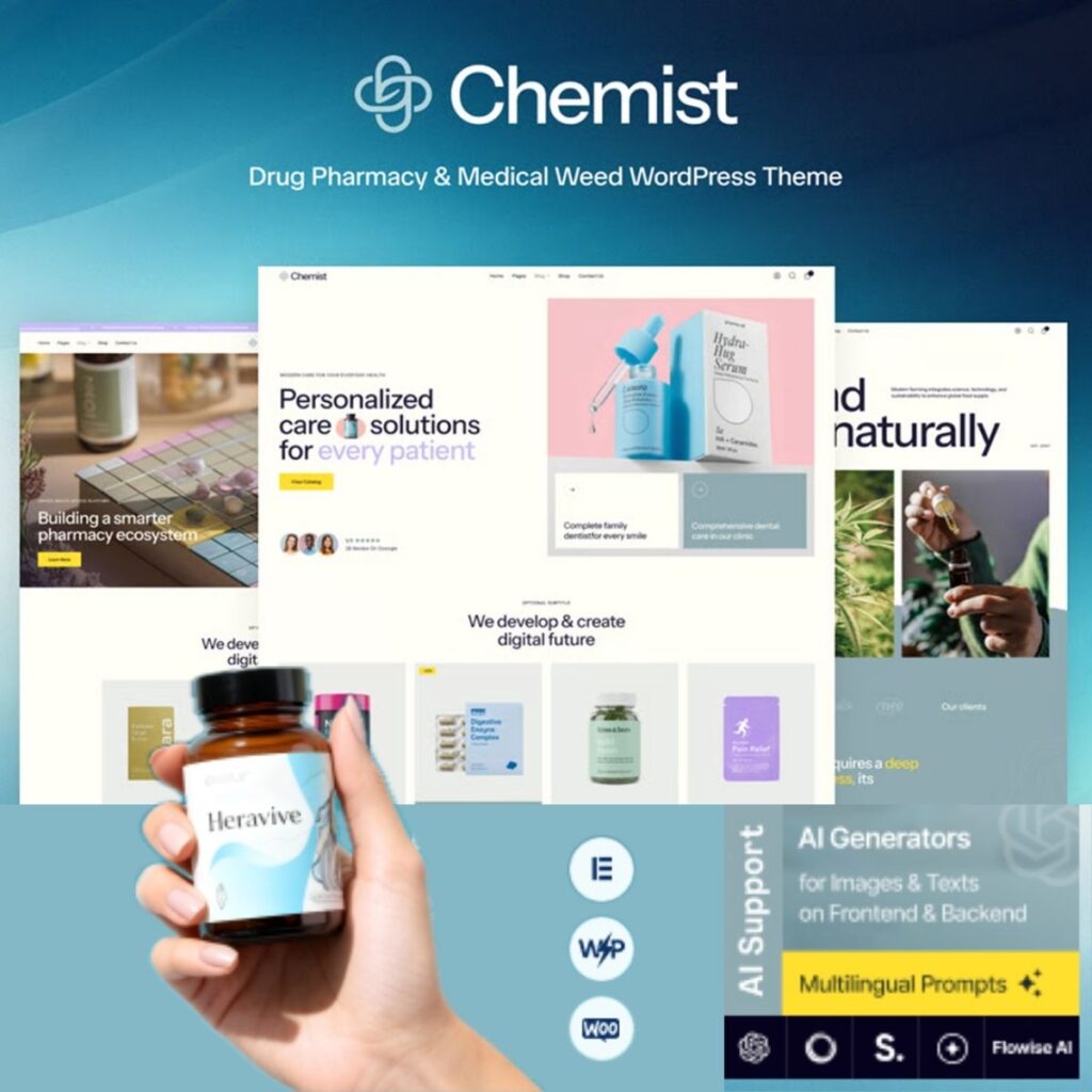 Chemist - Pharmacy & Drug Store WordPress Theme