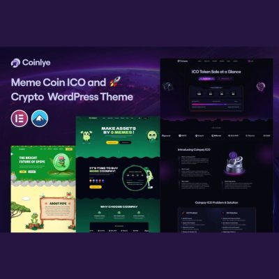 Coinlye β Meme coin ICO & Crypto WordPress Theme