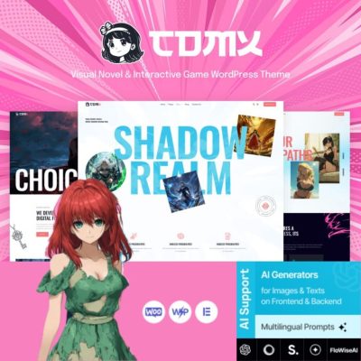 ComX β Visual Novel & Interactive Game WordPress Theme