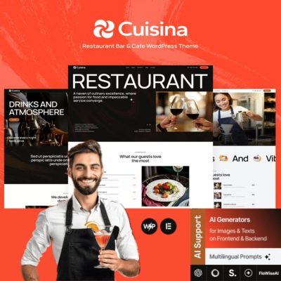Cuisina β Restaurant Bar & Cafe WordPress Theme