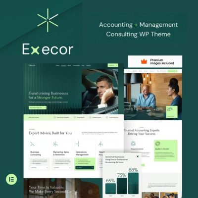 Execor β Accounting and Management Consulting WordPress Theme