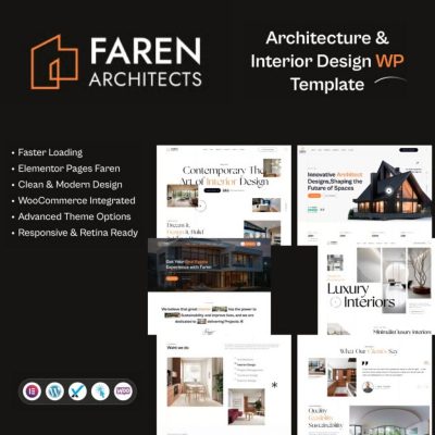 Faren β Architecture and Interior Design WordPress Theme