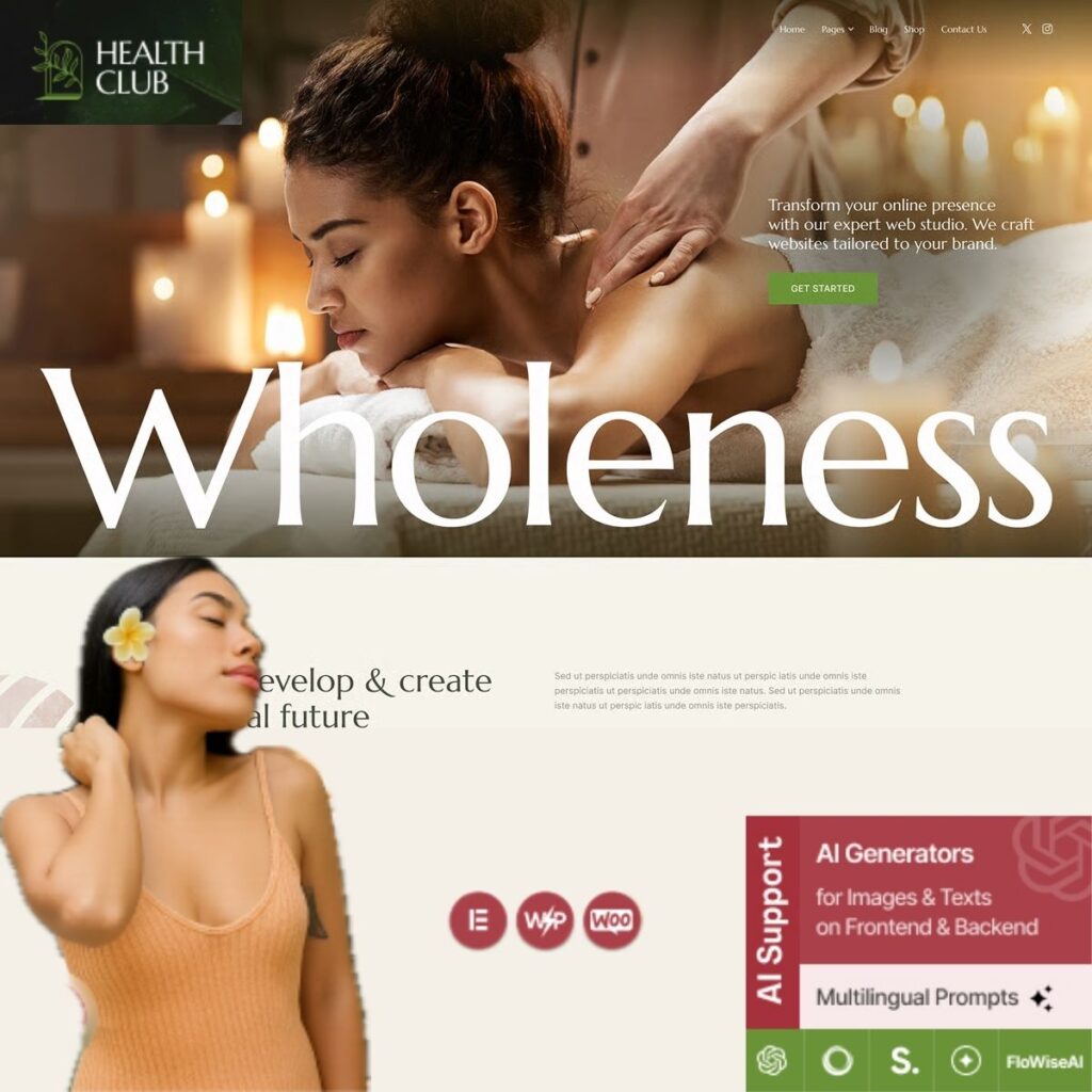 Health Club – Spa Salon & Wellness WordPress Theme