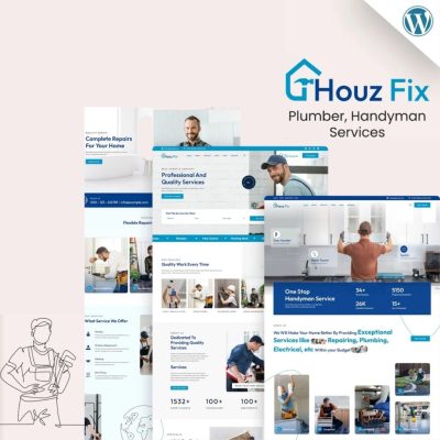 HouzFix β Plumber, Handyman Services WordPress Theme