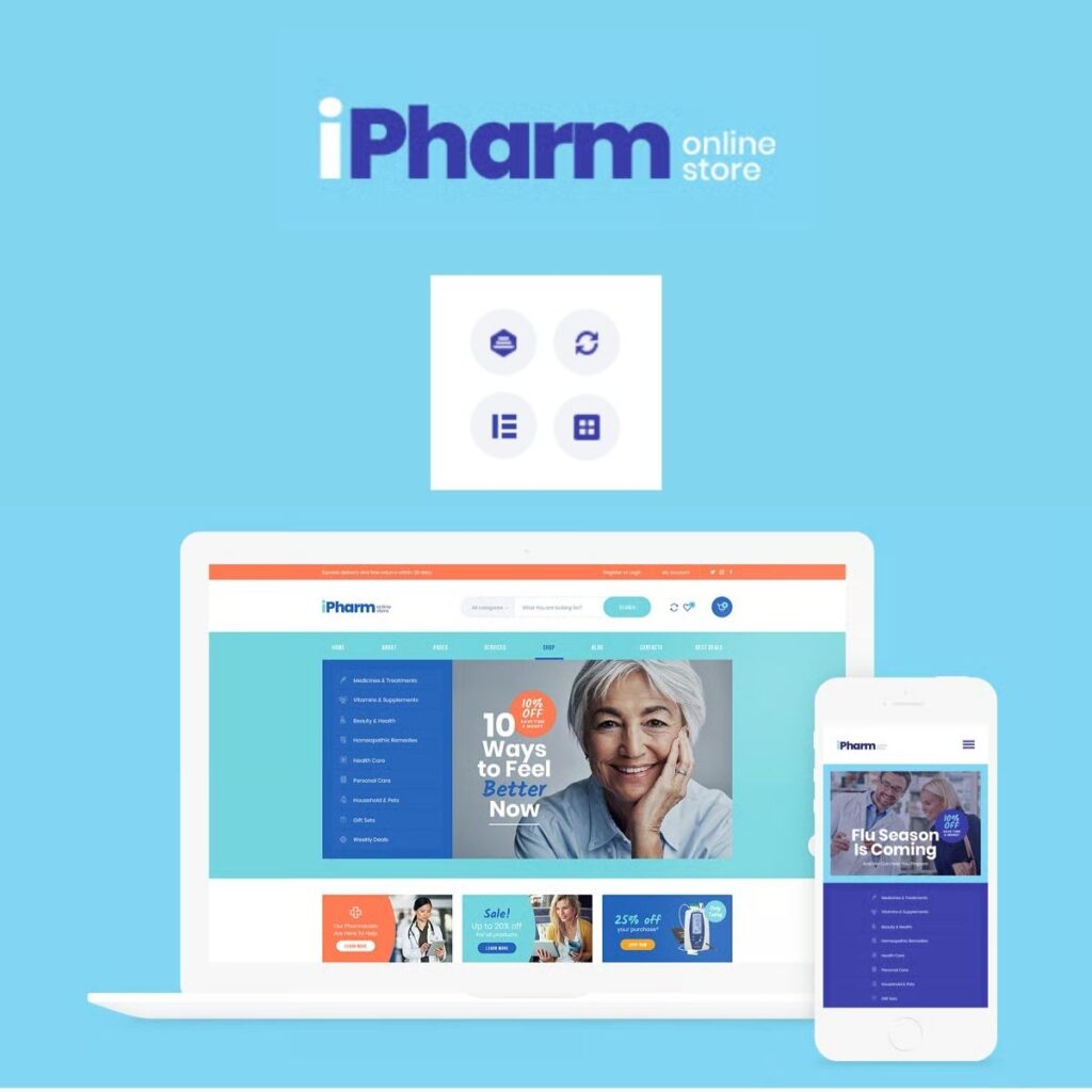 IPharm – Online Pharmacy & Medical WordPress Theme