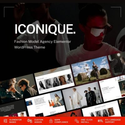 Iconique – Fashion Model Agency WordPress Theme