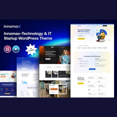Innomax β Technology & IT Startup WordPress Theme