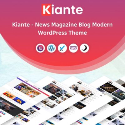 Kiante β Newspaper & Magazine Elementor WordPress Theme Multipurpose