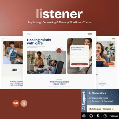 Listener β Psychology, Counseling & Therapy WordPress Theme
