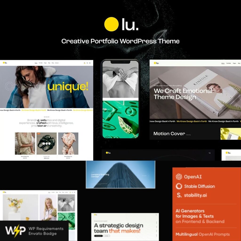 Lunna – Photographer Portfolio WordPress Theme