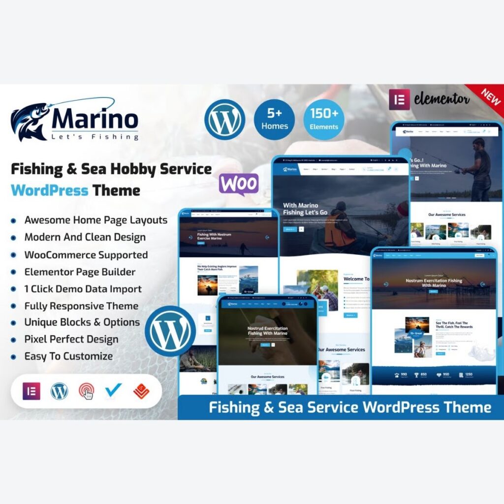 Marino – Fishing & Sea Hobby WordPress Theme