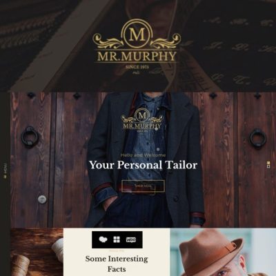 Mr. Murphy β Dress Making & Tailor WordPress Theme