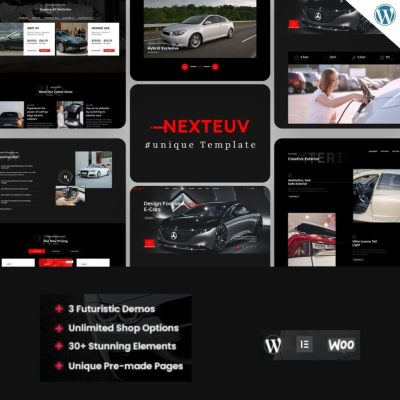 NextEuv β Single Product Shop, EV WordPress Theme