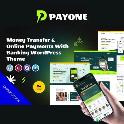 PayOne β Money Transfer & Online Payments With Banking WordPress Theme