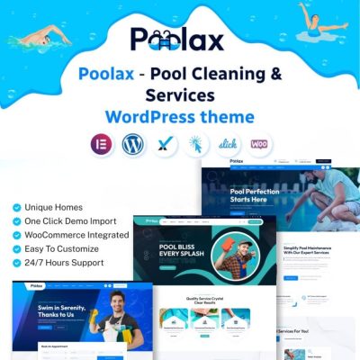 Poolax β Pool Cleaning & Services WordPress Theme