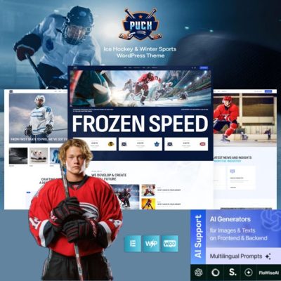 Puck β Ice Hockey & Winter Sports WordPress Theme