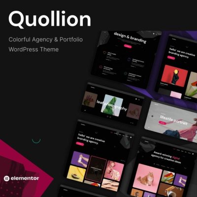 Quollion β Colorful Agency & Portfolio WordPress Theme